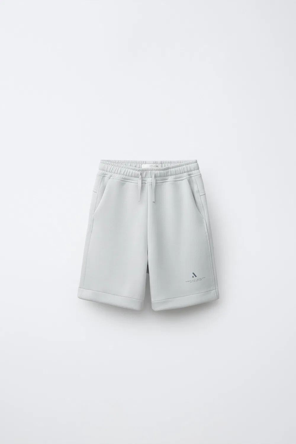 Спортивные шорты-бермуды с логотипом ZARA, Pearl Grey
