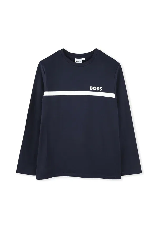 Футболка с длинным рукавом - топ с длинным рукавом Boss Kidswear, синий