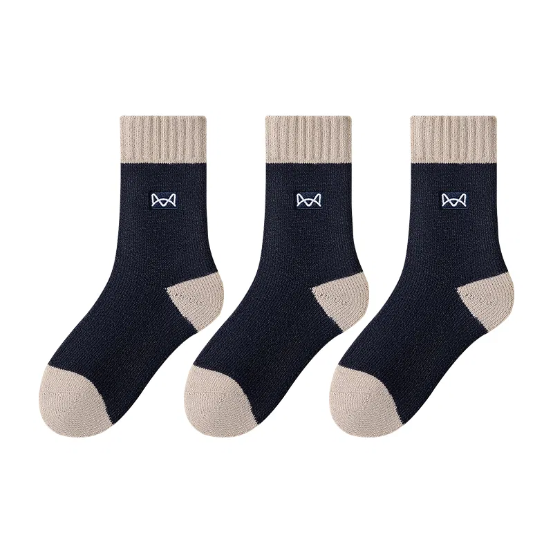 Детские носки до середины икры, набор из 3 пар, Navy Blue, MIIOW