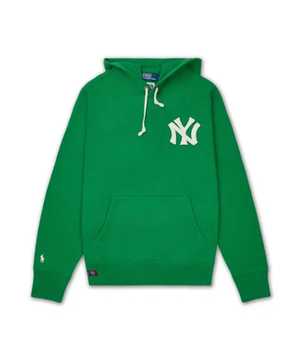 Флисовая худи Polo Ralph Lauren Yankees, зеленый