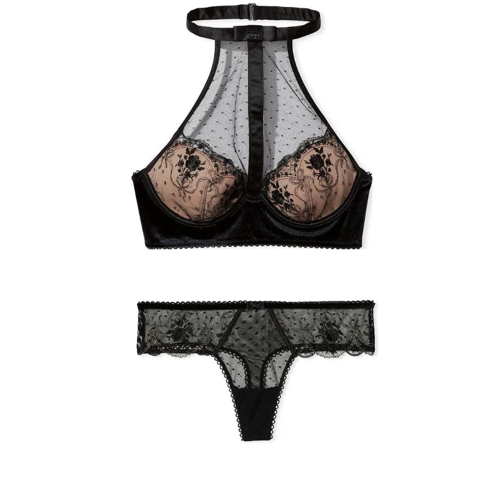 Женский комплект нижнего белья Underwear Set Victoria's Secret, Set (Black)