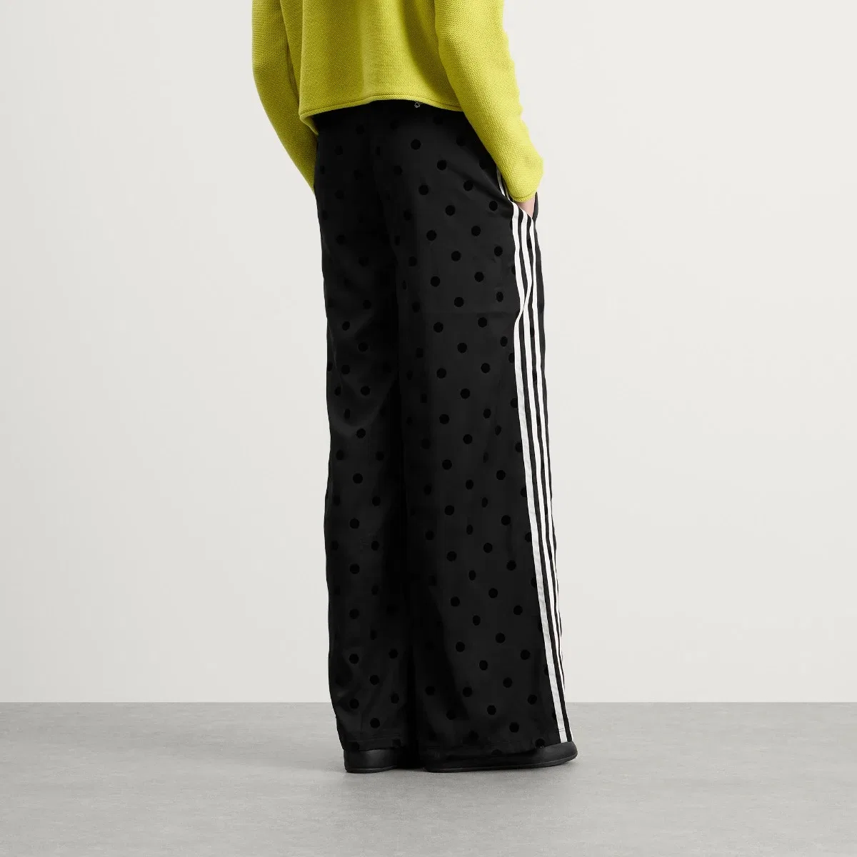 Штаны спортивные с принтом в горошек Firebird Polka Dot Adidas, Black — фото 3