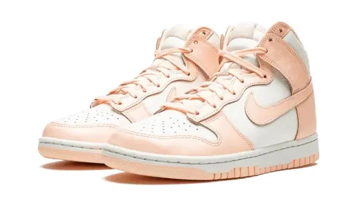 Детские кроссовки высокие Dunk High Crimson Tint/Sail Nike, Crimson Tint — фото 2