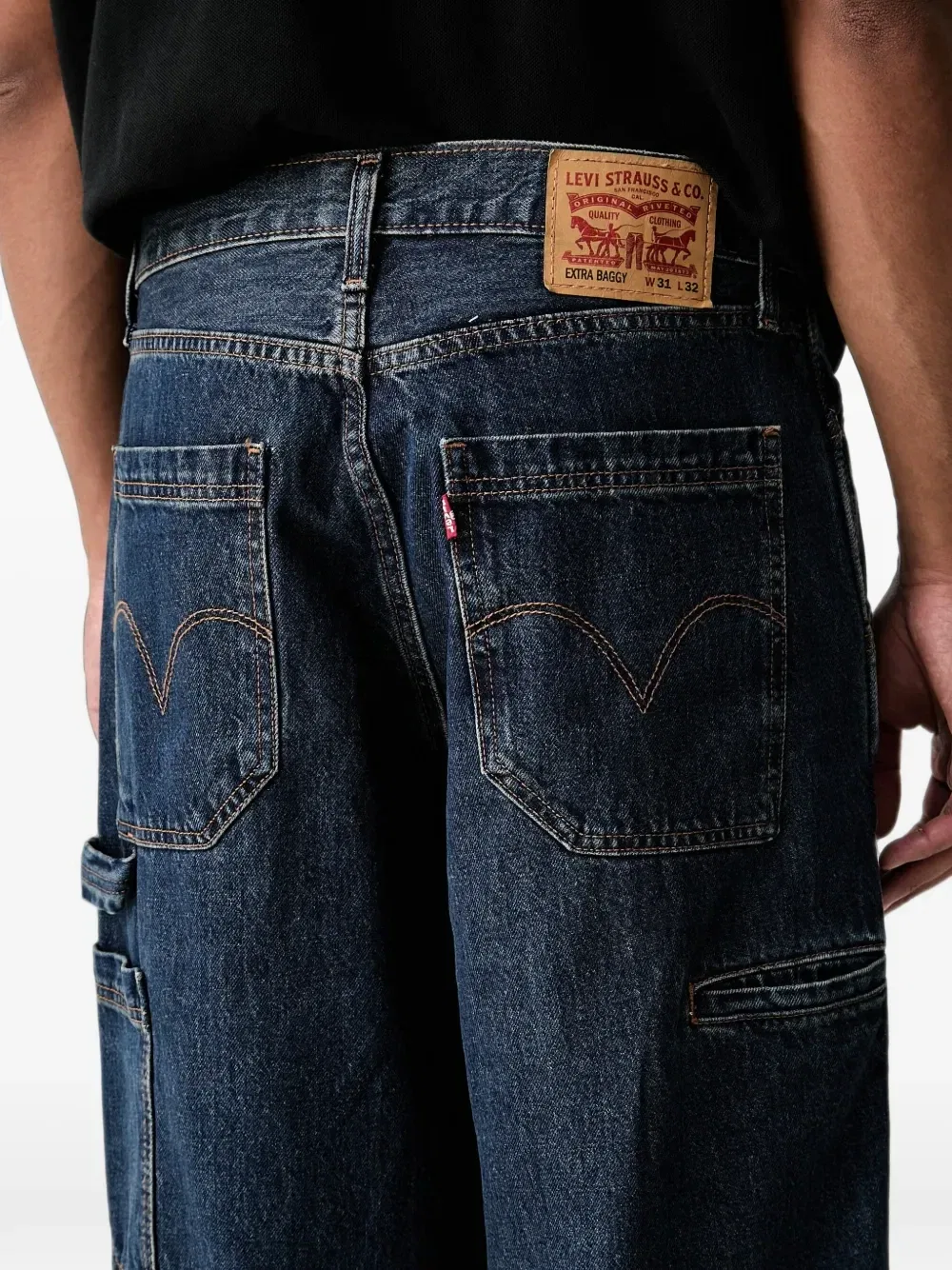 Широкие джинсы в утилитарном стиле Levi's, синий — фото 4