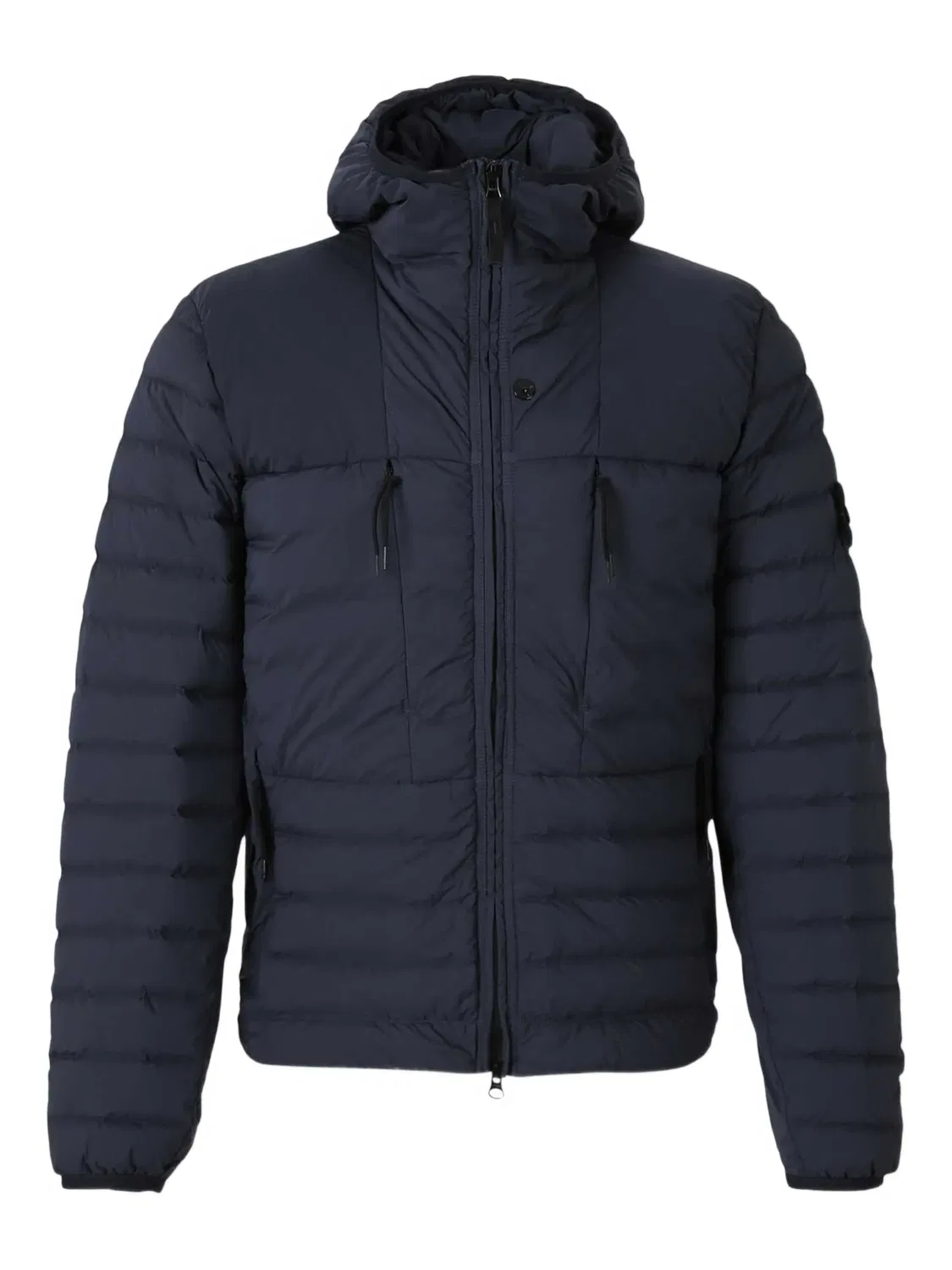 Куртка с лого и стеганым дизайном Stone Island, темно-синий