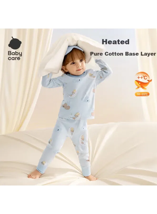 Домашний комплект из хлопка с принтом луна и коала Babycare, коричневый