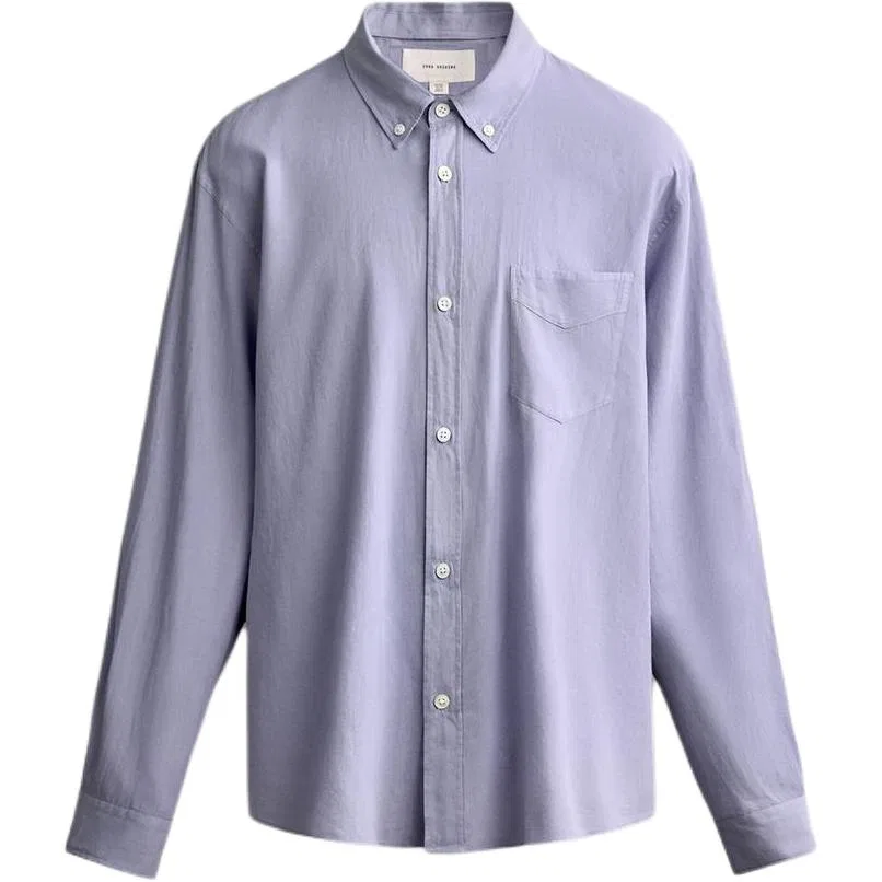 Мужская рубашка с воротником Light Purple ZARA