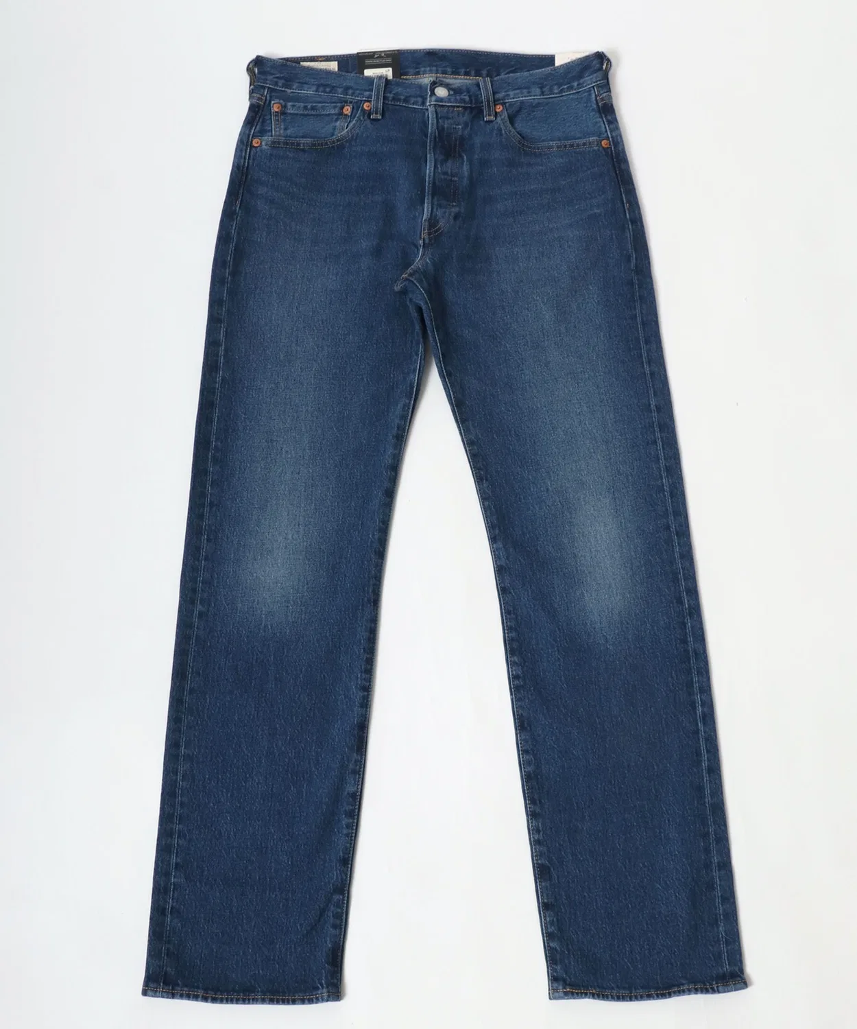 Мужские джинсы прямого кроя с микрострейчем 501 Original Stretch Levi's, Light Indigo Blue — фото 2