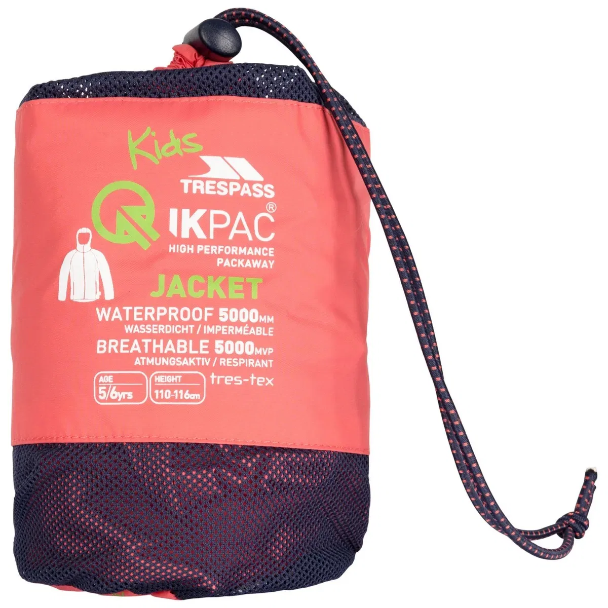 Куртка Qikpac packaway Trespass, Peach — фото 3