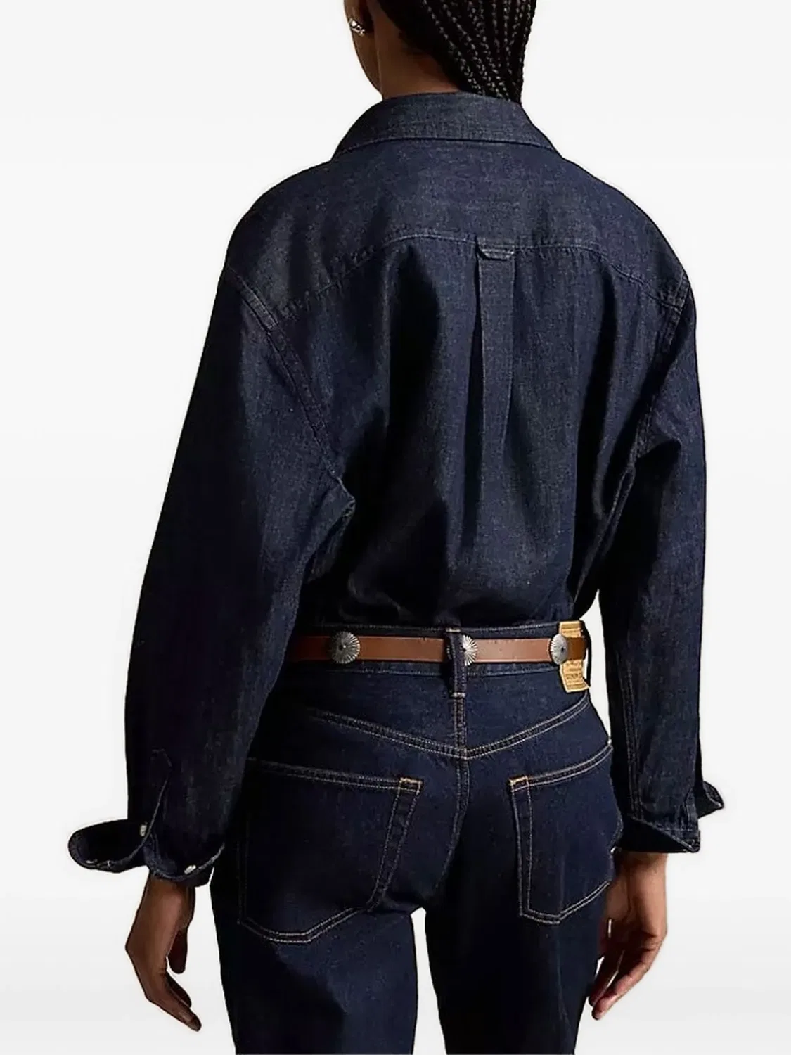 Джинсовая рубашка The Big синего цвета Polo Ralph Lauren, синий — фото 2