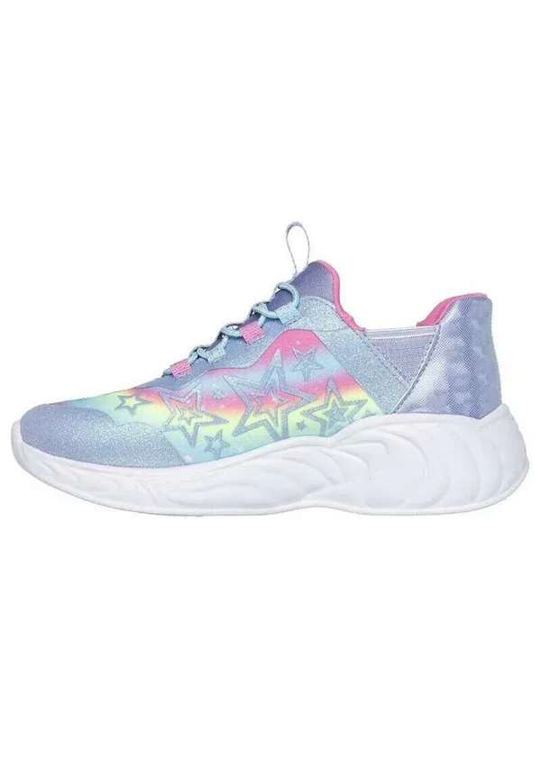 Кроссовки с эластичной вставкой Street unicorn slip ins stars sneaker, Skechers, мультиколор