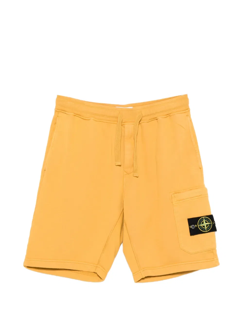 Шорты с нашивкой логотипа Stone Island, желтый