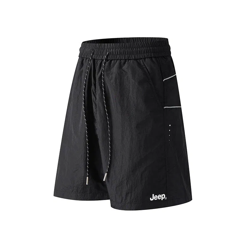 Детские шорты из футера Jeep Casual Shorts Unisex Thin, Metallic Black