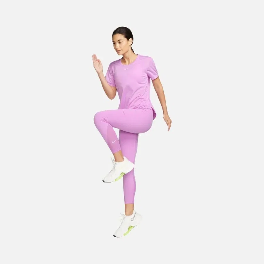Леггинсы для тренировок с высокой посадкой Nike One High-Waisted 7/8 Training, Розовый — фото 3