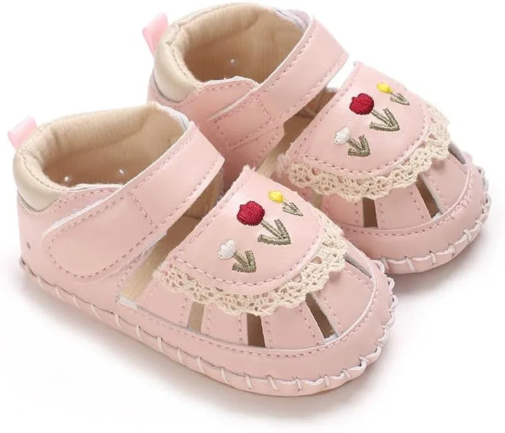 Детские туфли Мэри Джейн для девочек с вышивкой Princess Purepips, Pink
