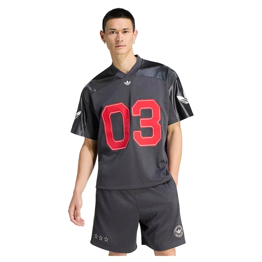 Мужская футболка с V-образным вырезом FB Adidas Originals, Grey