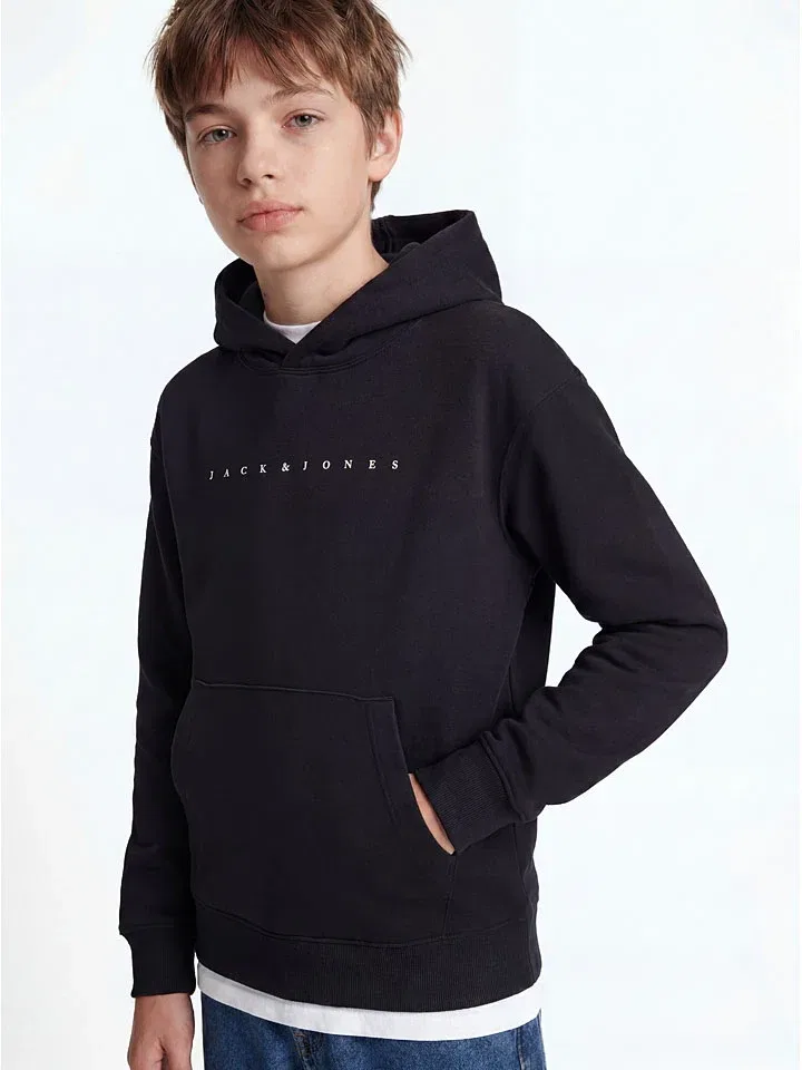 Худи с принтом Star Jack & Jones Junior, черный