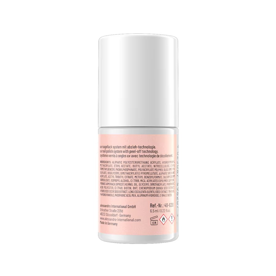 Лак для ногтей Alessandro Striplac UV Color, peach shimmer, 6.5 мл — фото 2