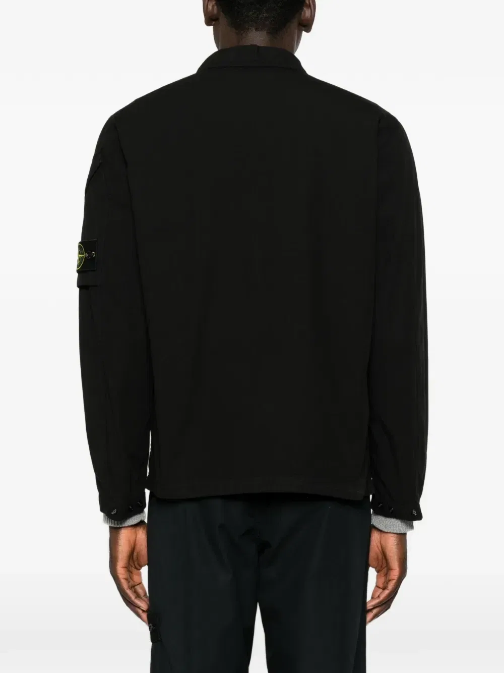 Рубашка-куртка на молнии Stone Island, черный — фото 4