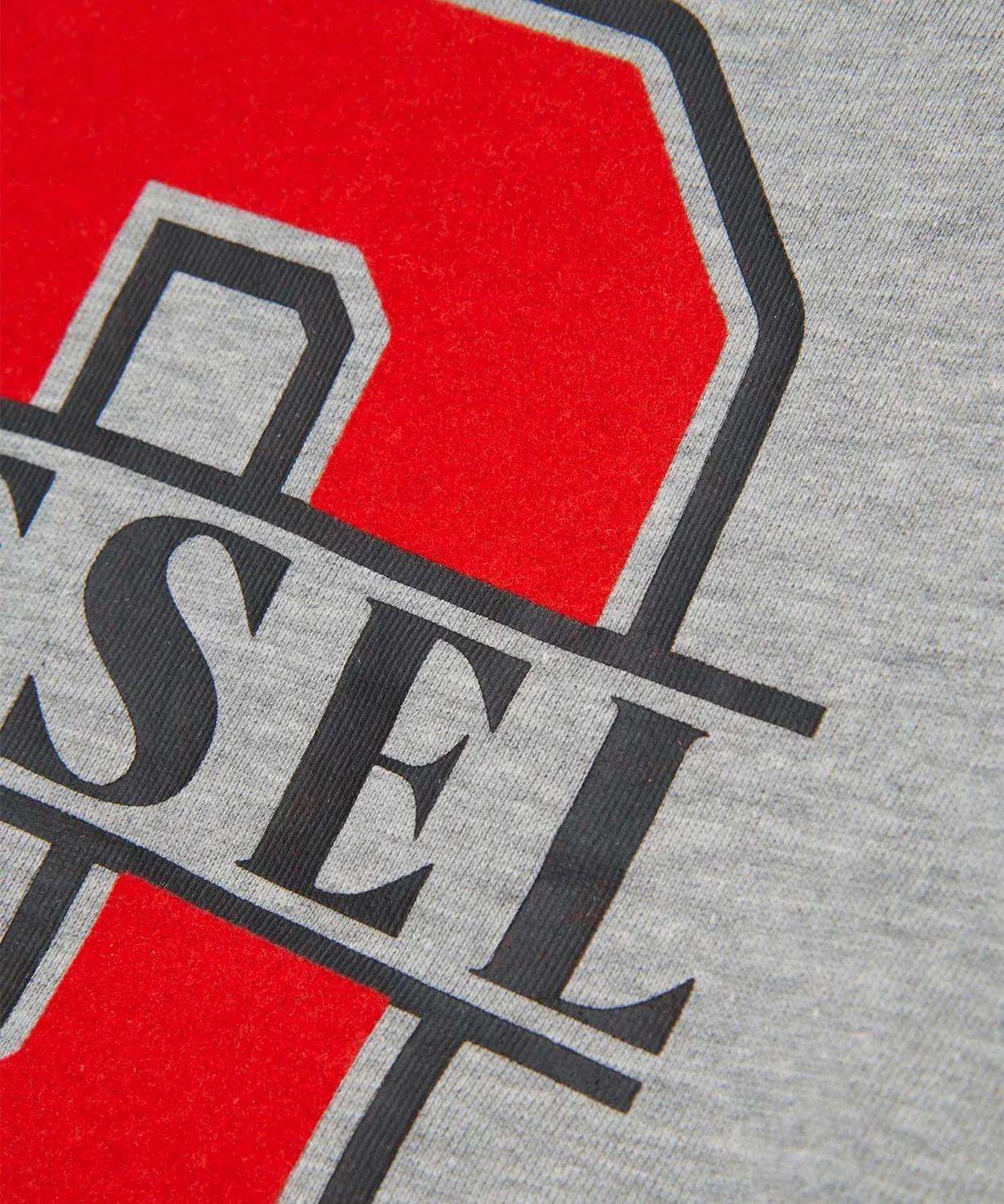 Детская толстовка с длинным рукавом с принтом, бренд DIESEL KIDS, Grey — фото 4
