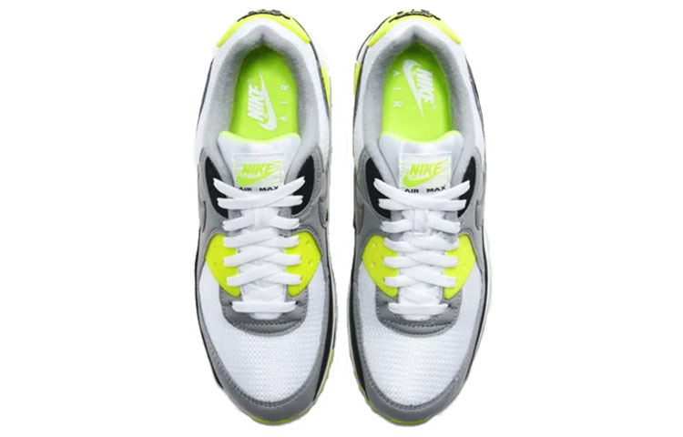 Кроссовки Nike Air Max 90 OG, белый/желтый — фото 4