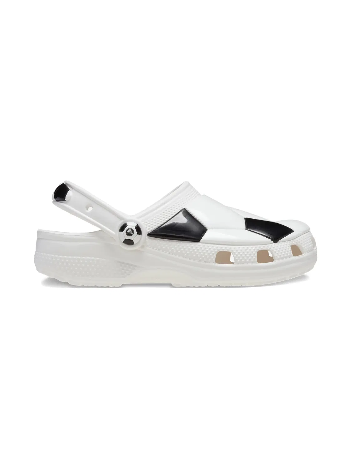 Клоги с футбольным мотивом Crocs, белый