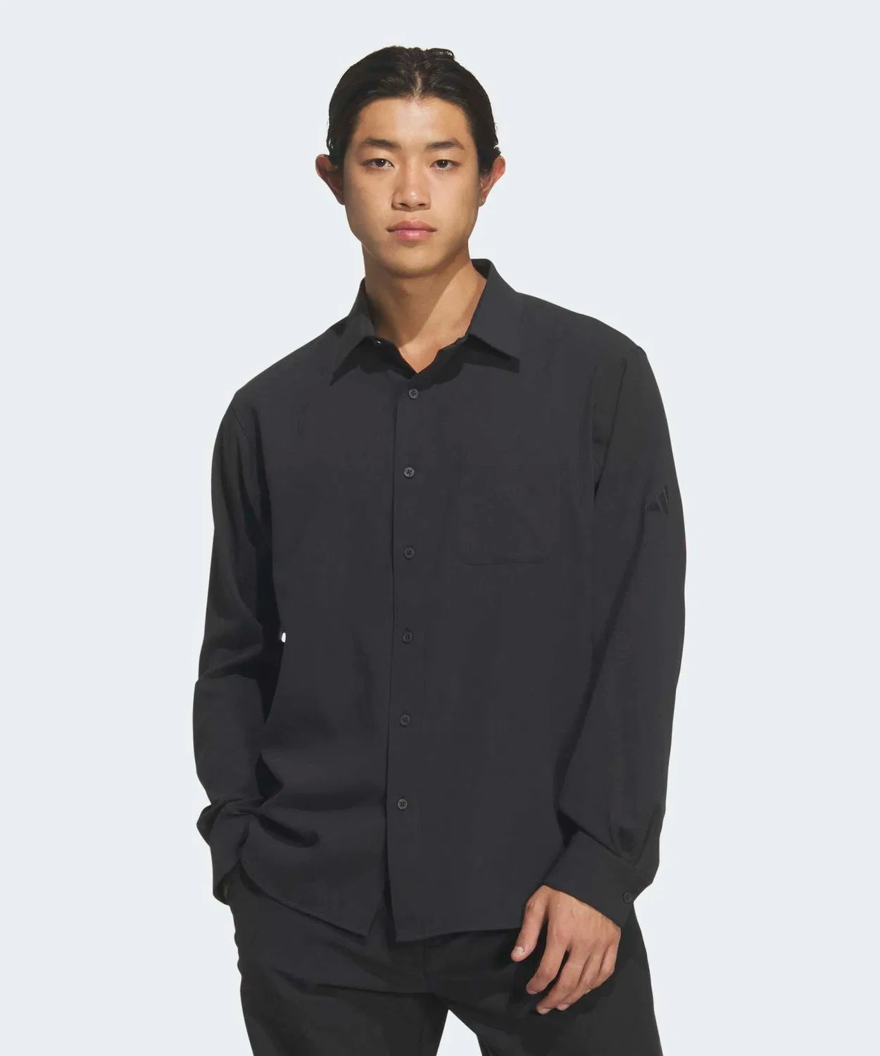 Мужская рубашка с длинным рукавомPremium Regular Fit Button Down Adidas, Black