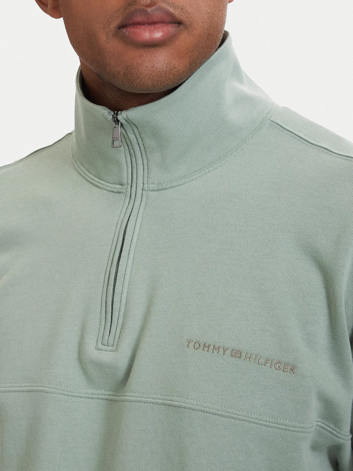 Мужская толстовка стандартного кроя Essential Tommy Hilfiger, светло-зеленый — фото 4