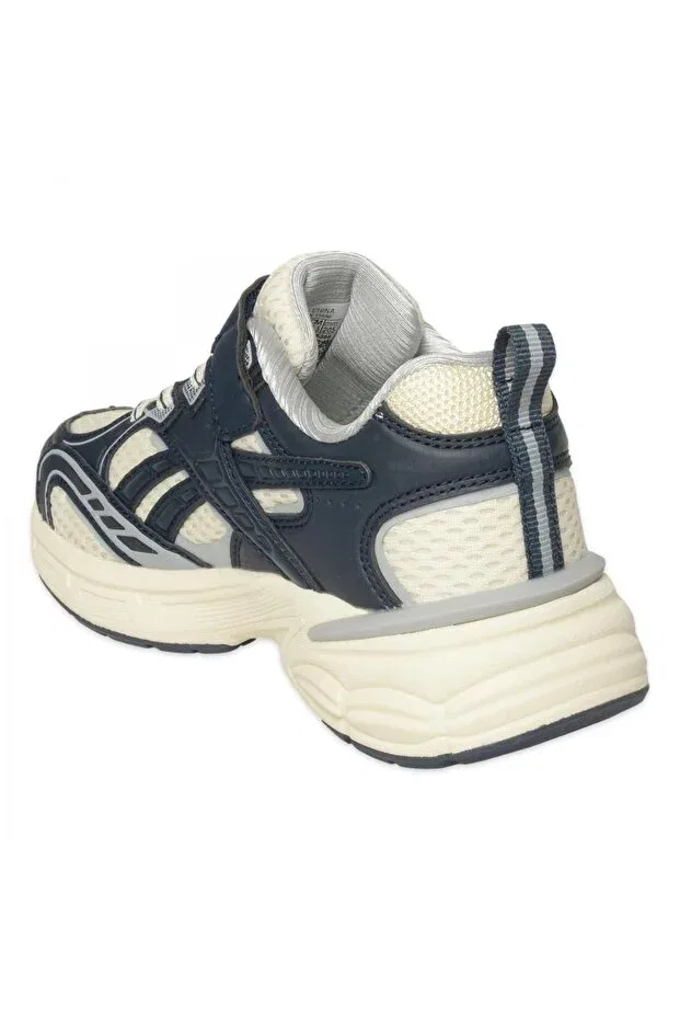 Детские спортивные кроссовки для девочек с графическим принтом Grand Cane KDS III Reebok, Off-White/Navy — фото 4