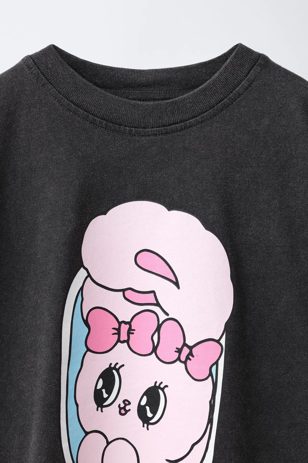 Футболка ESTHER BUNNY ZARA, Anthracite grey — фото 3