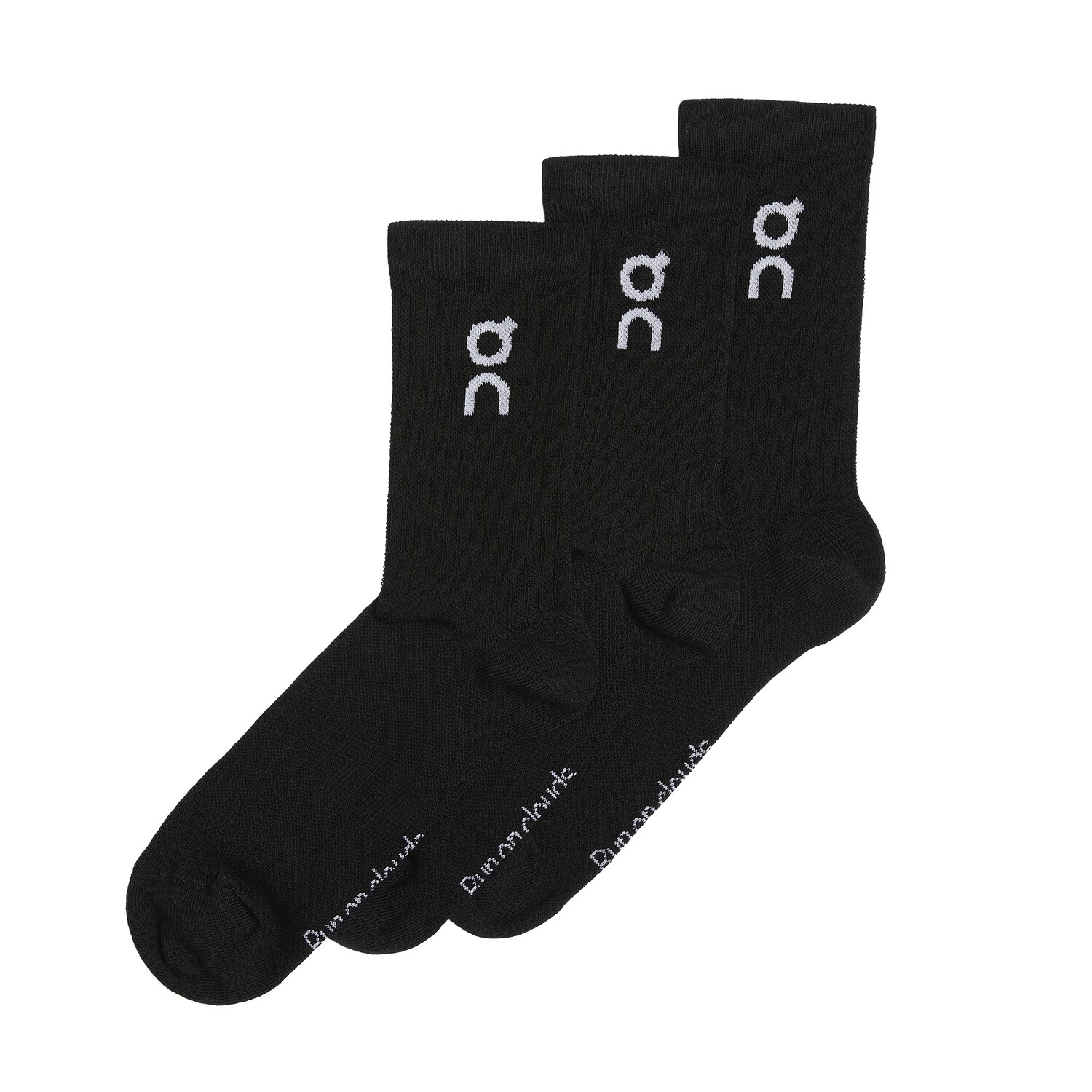 

Набор носков On Running Logo Unisex, 3 пары, черный