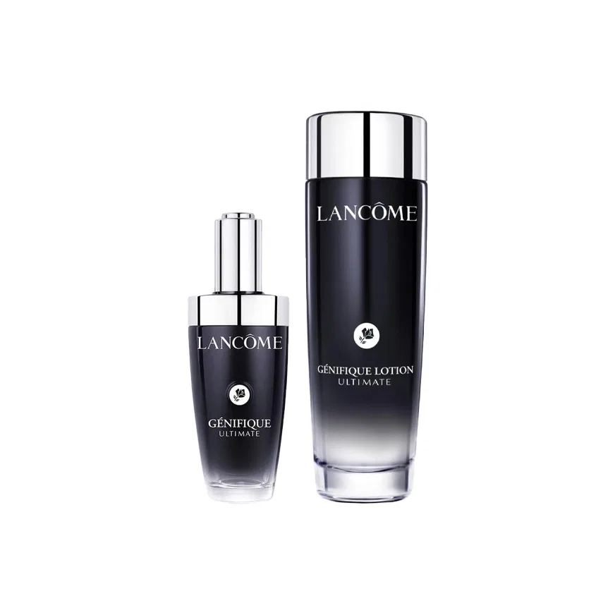 Набор для ухода за кожей с сывороткой и фильтрующей водой, 50 мл + 150 мл, LANCOME, Black