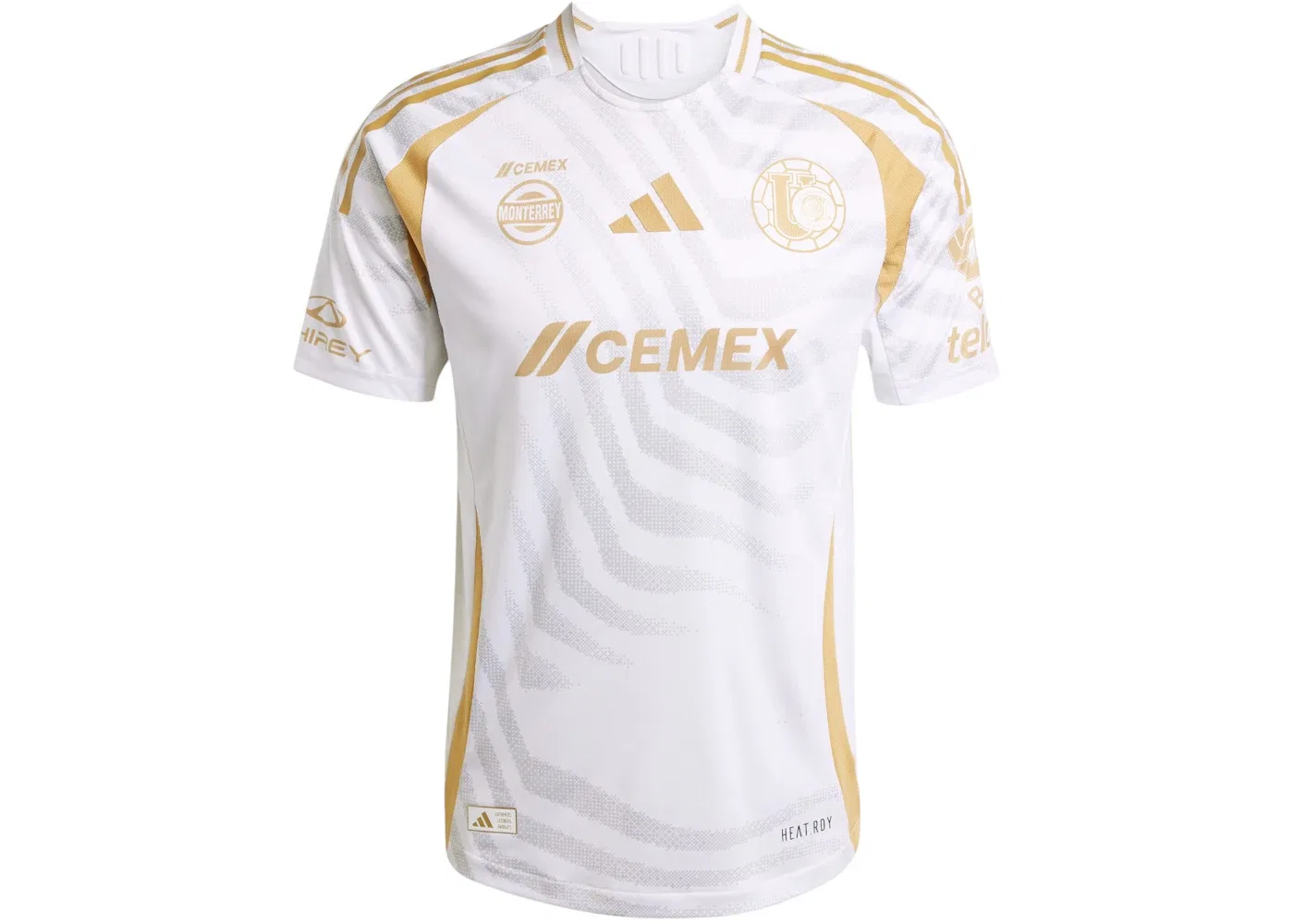 Мужская футбольная футболка аутентичная Tigres Uanl Adidas, White Grey Two
