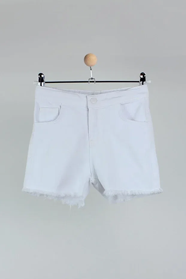 Детские шорты для девочек джинсовые Cichild, White