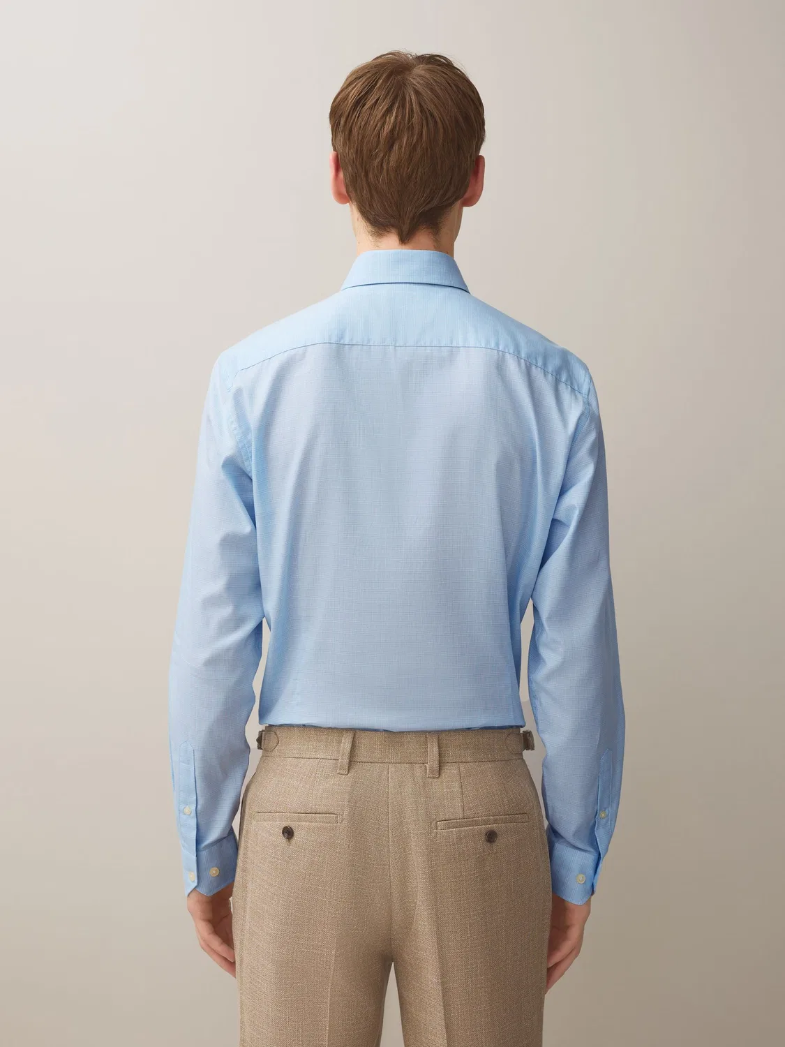 Рубашка slim fit с галстуком, геометрический принт Next, светло-голубой/зеленый — фото 4