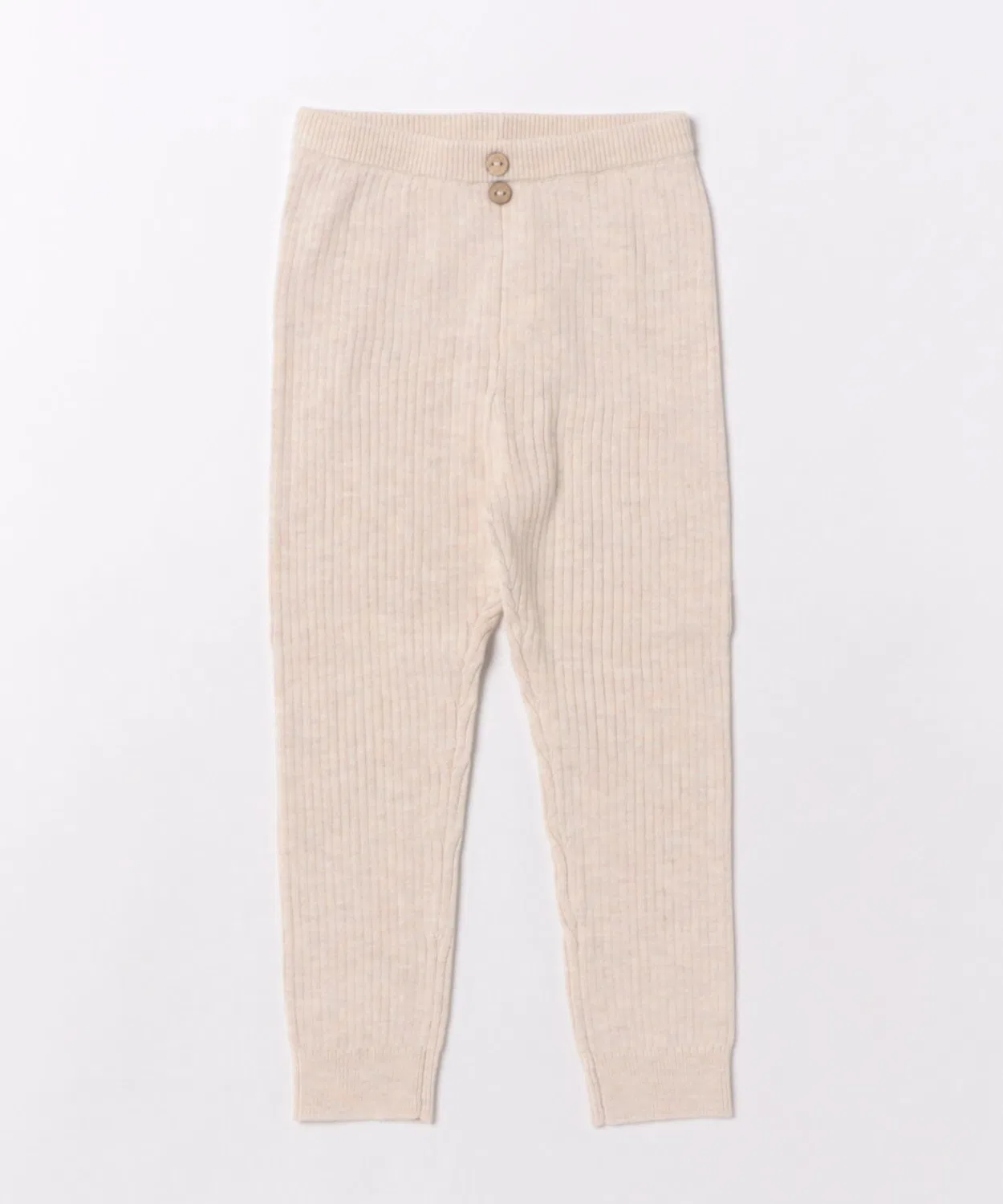 Детские леггинсы с принтом Quincy Mae Rib Knit Legging ARCHIVER, Бежевый
