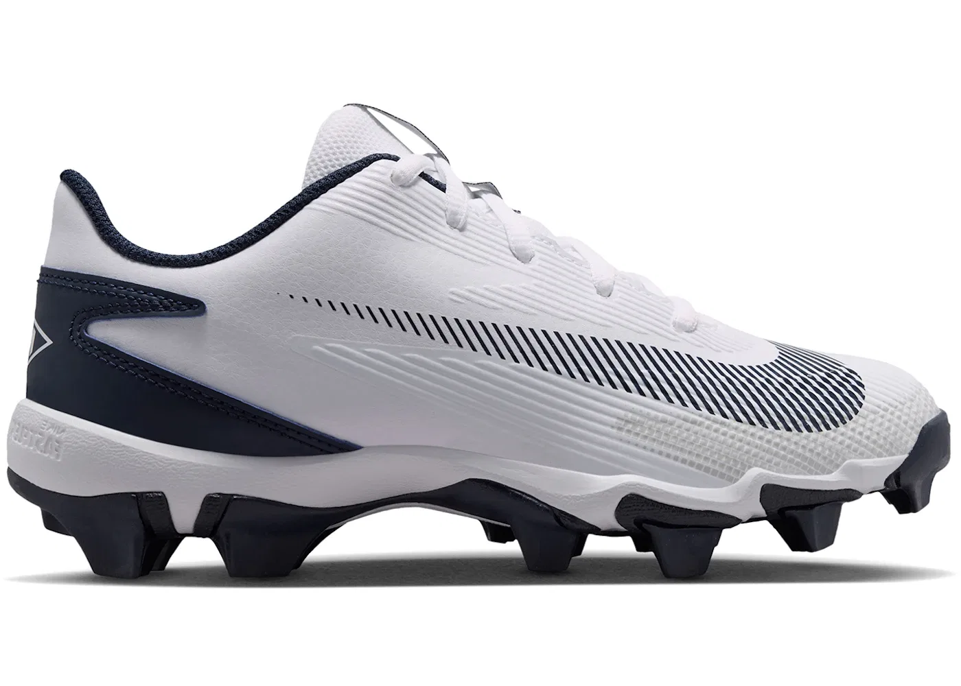 Детские бутсы Nike Diamond Clutch, White College Navy Obsidian Black