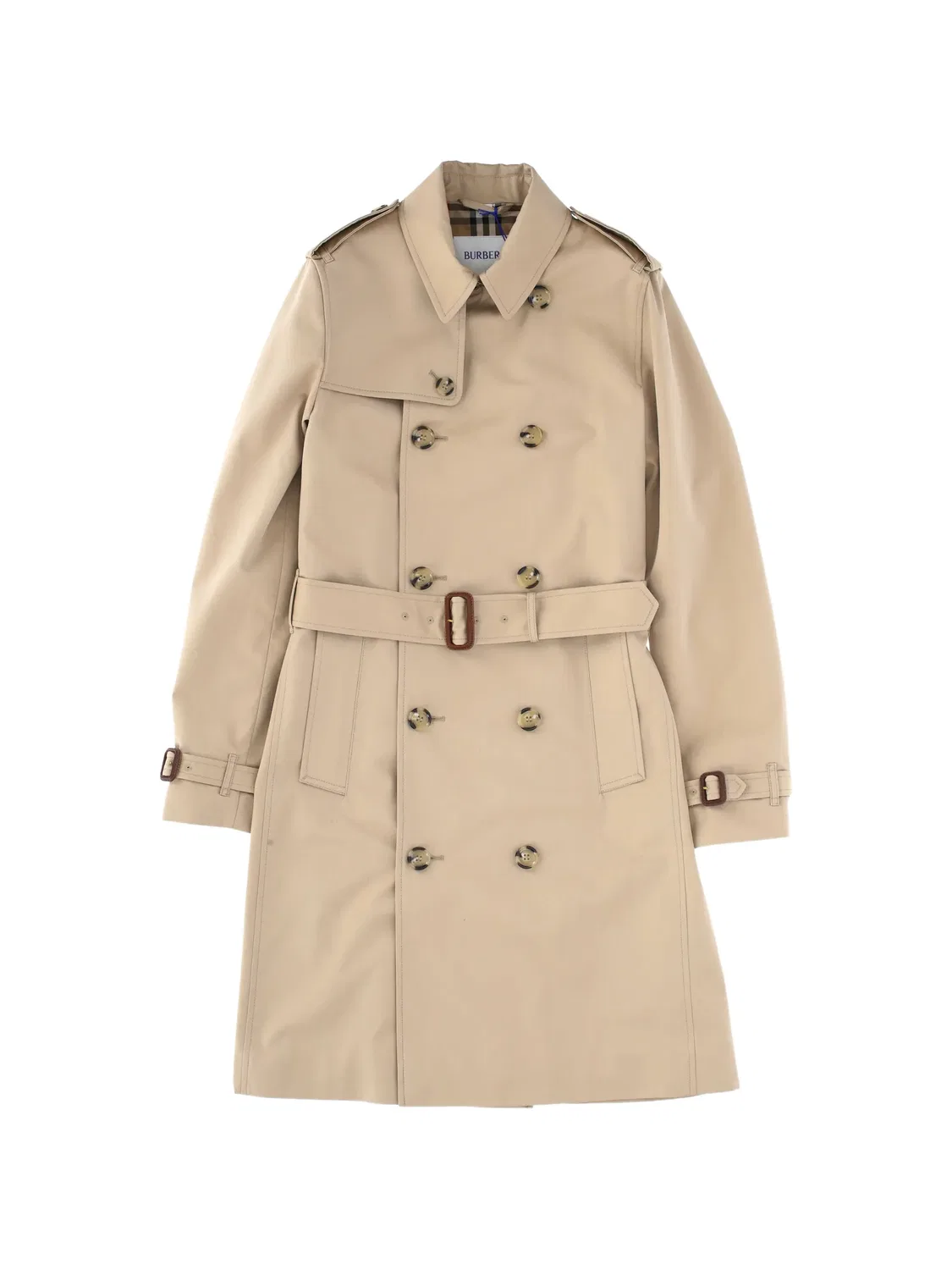 Тренч хлопковый Burberry, нейтральные