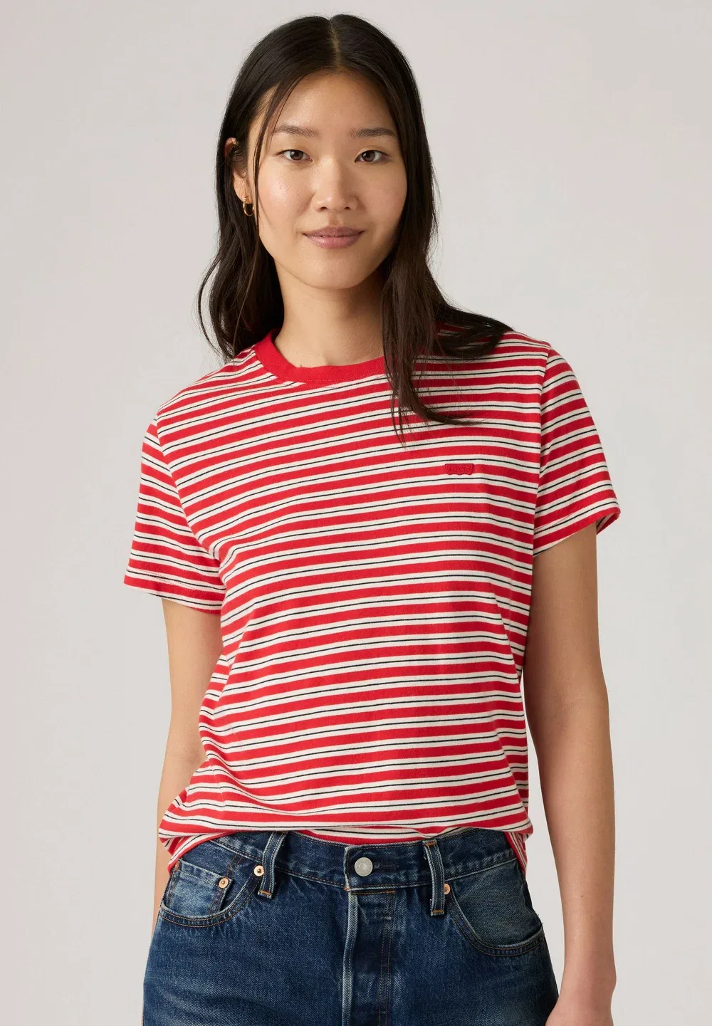 Простая футболка Levi'S, Golf Course Stripe B - Reds -
