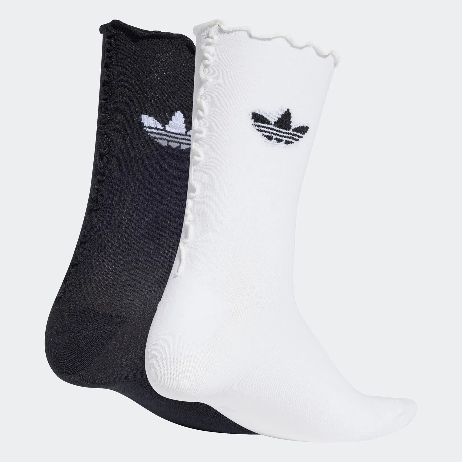 Женские носки с рюшами Adidas Originals, White/Black — фото 2