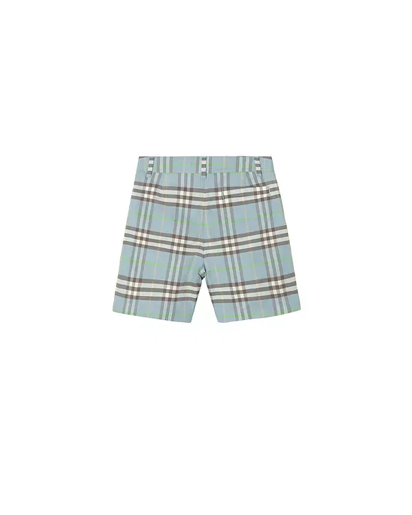 Детские шорты для мальчиков хлопковые Burberry, Misty Blue — фото 2