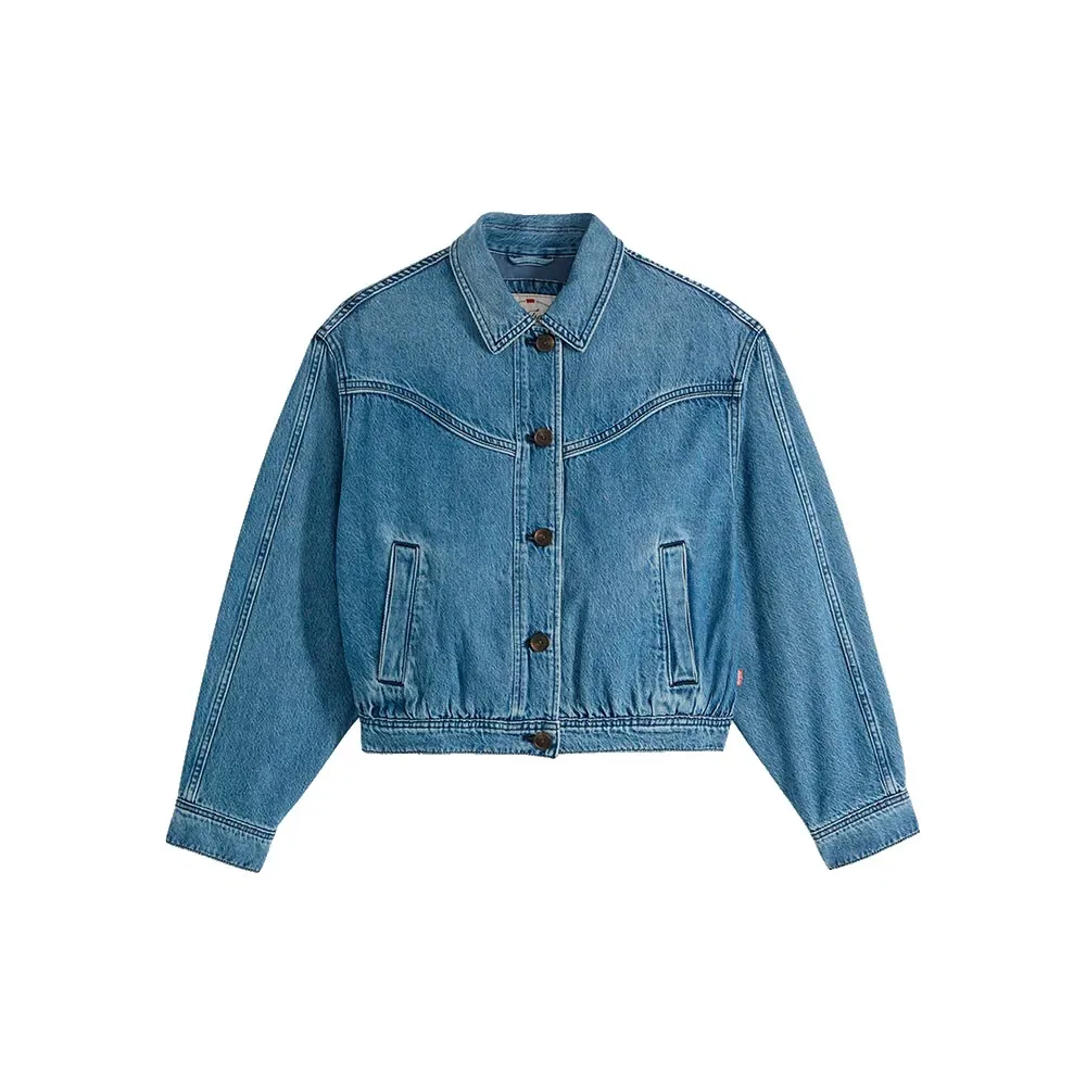 Женская джинсовая куртка с вестерн-стежкой Levi's, Blue — фото 3
