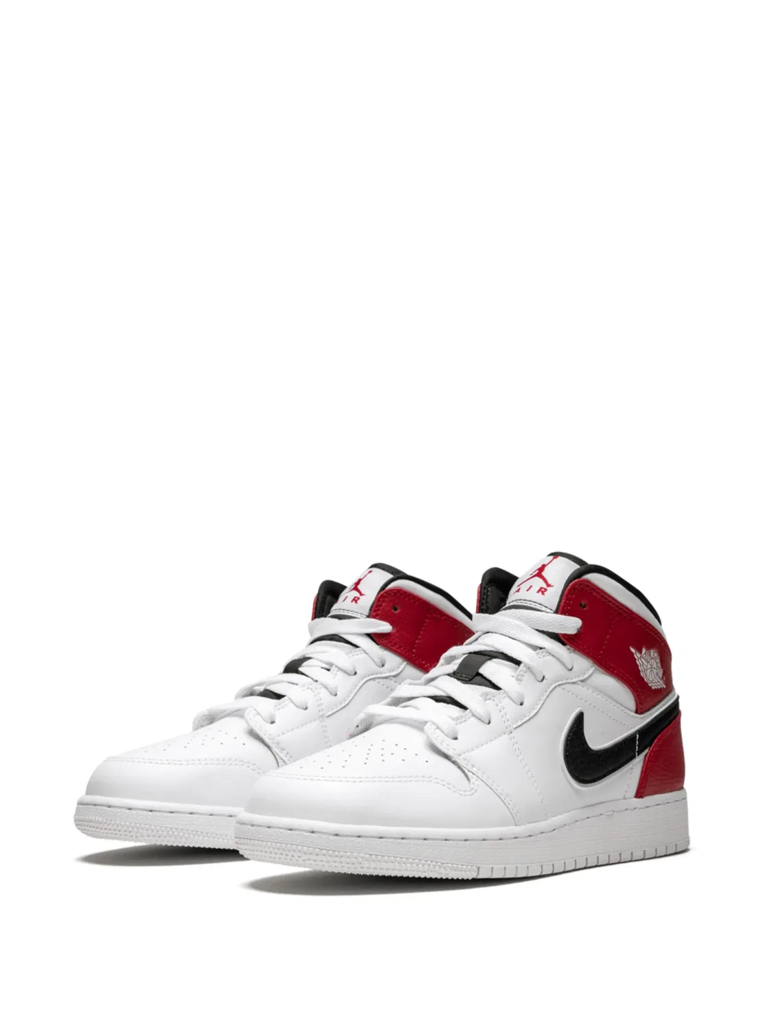 Кроссовки Air Jordan 1 Mid, белый — фото 2