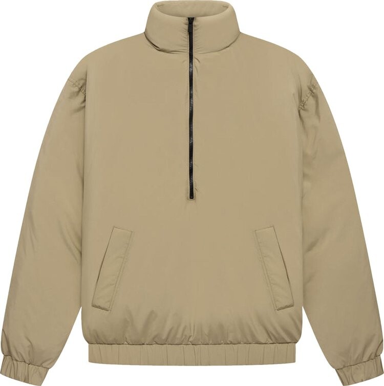 

Пуховик Fear of God Essentials Half-Zip Puffer 'Oak', зеленый