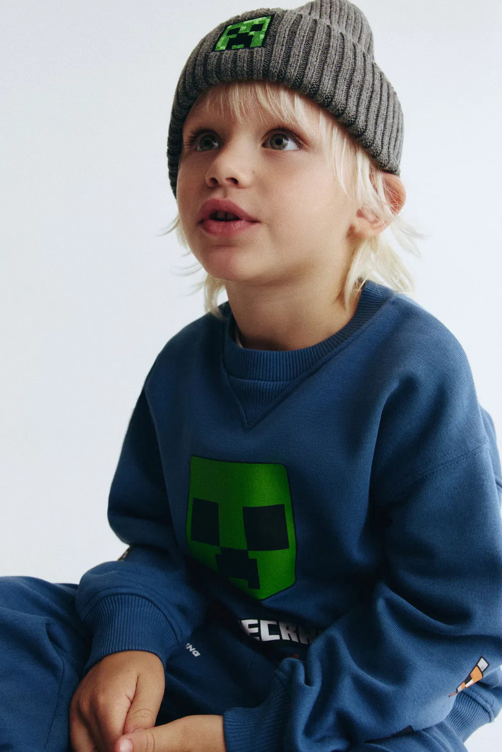 Комплект из двух толстовок с принтом H&M, Blau/Minecraft — фото 2