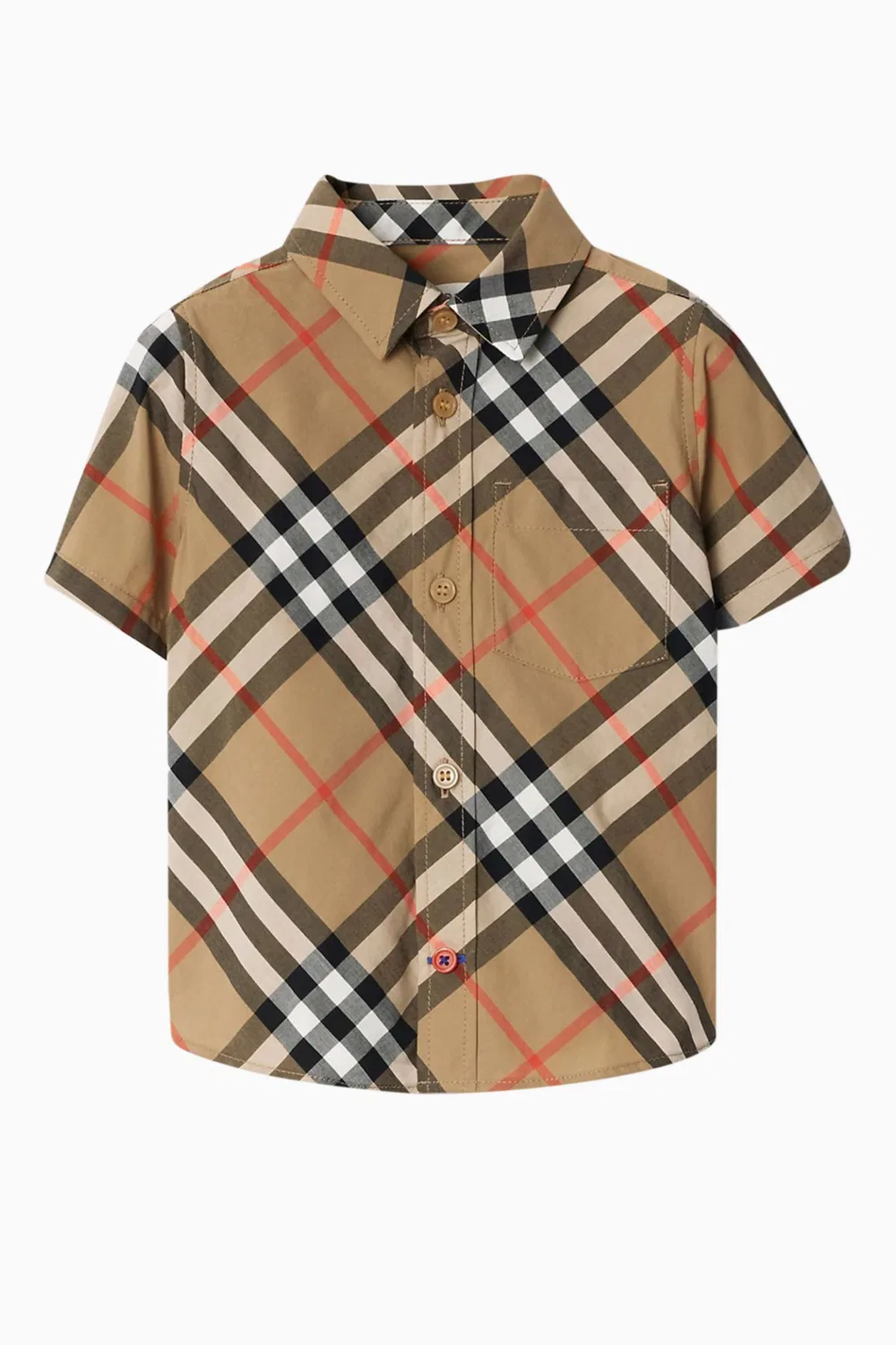 Рубашка с принтом в клетку Owen Burberry