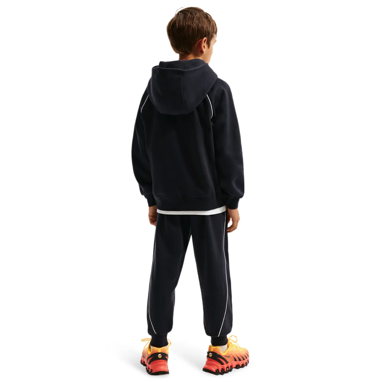 Брюки для мальчиков Air Fleece Jogger Nike, цвет Black/White/White — фото 4