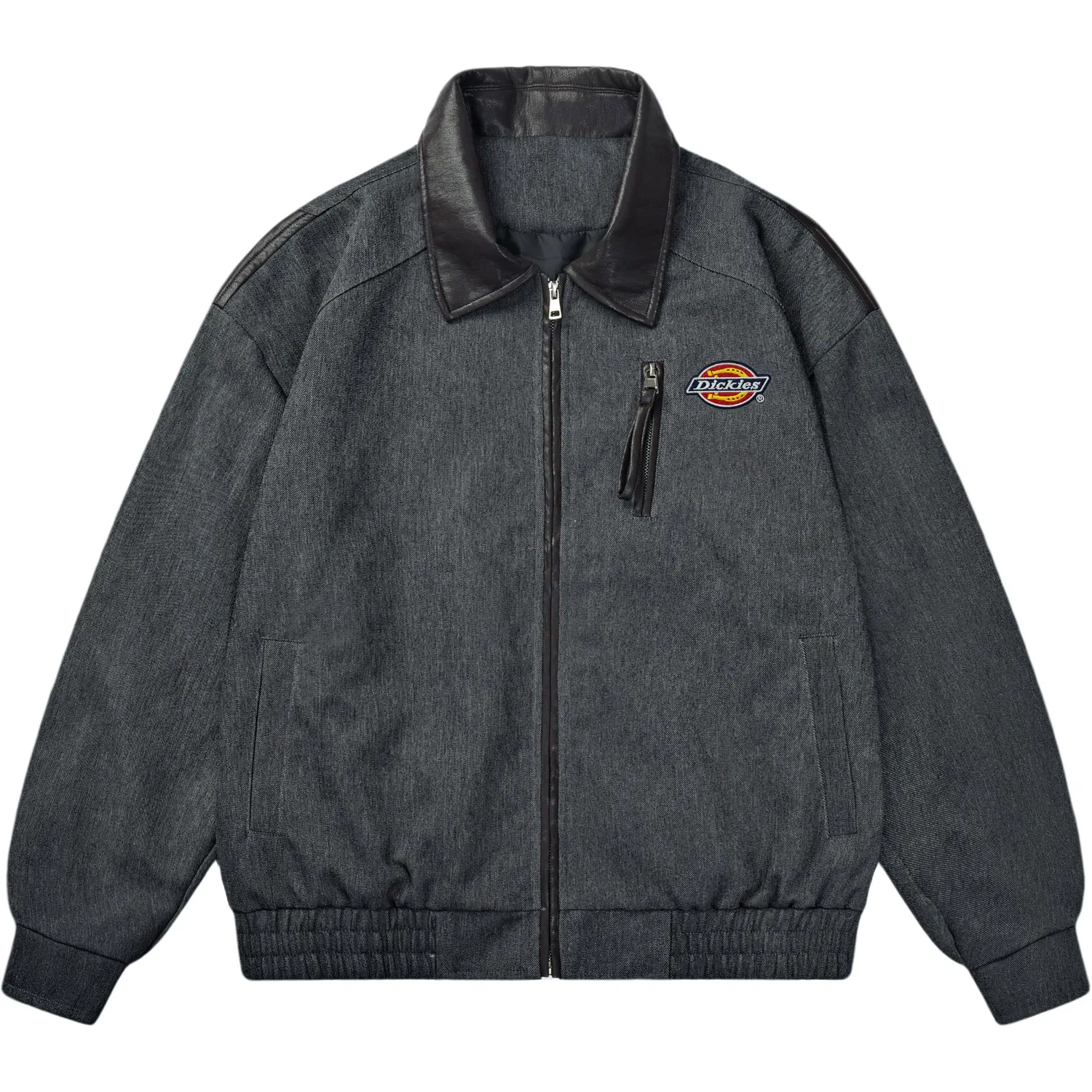 Детская куртка джинсовая с воротником, прямой крой, Dickies, Denim Blue — фото 3