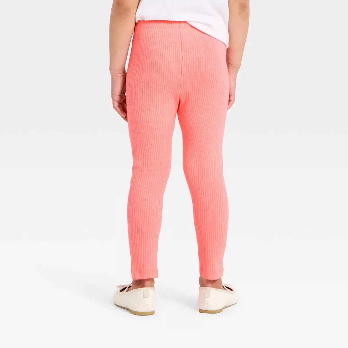 Детские леггинсы для девочек ребристые Cat & Jack, Neon Pink — фото 2