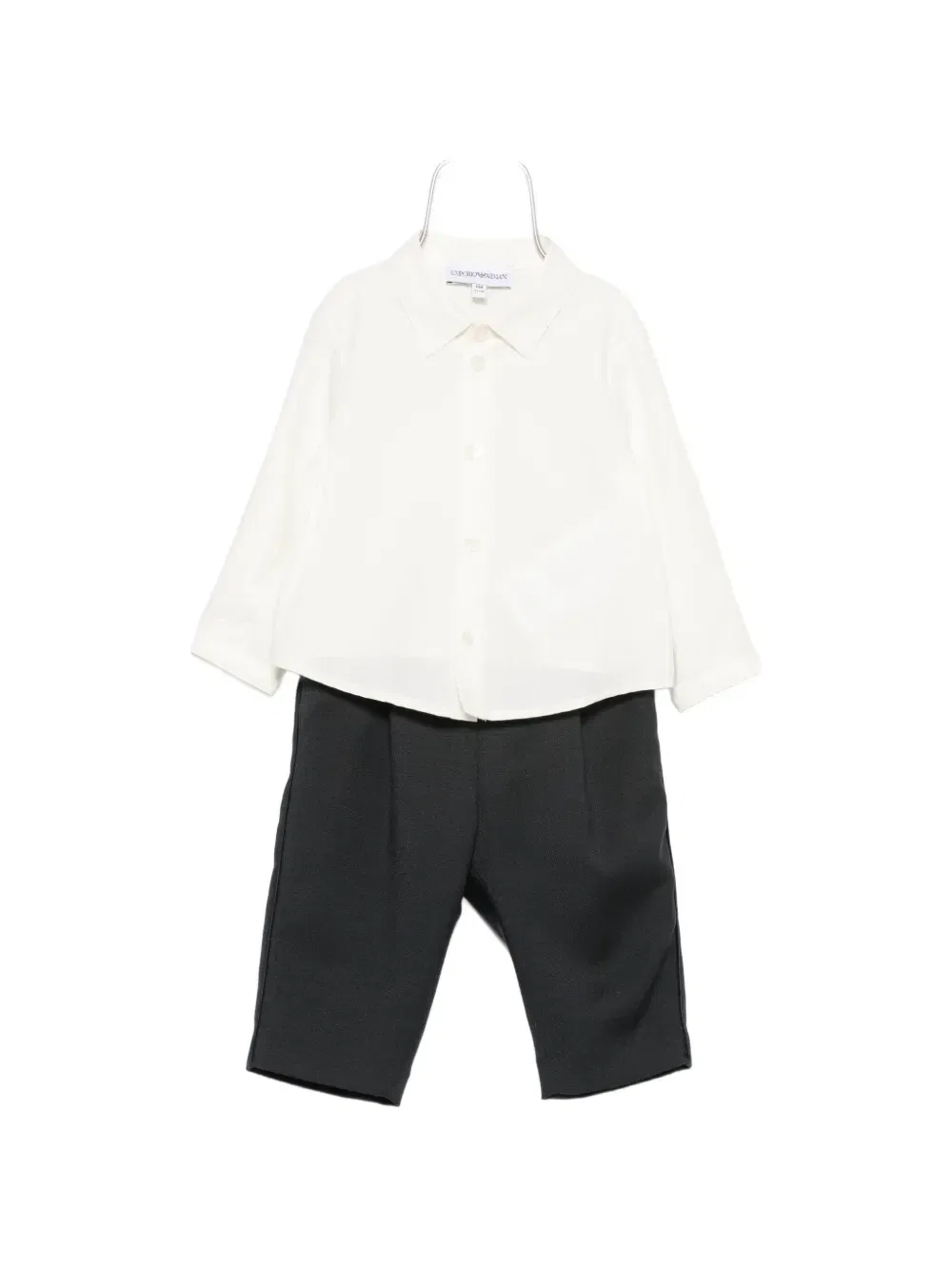 Комплект из жилета рубашки и брюк Emporio Armani Kids, черный — фото 2